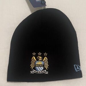 Black MCFC Beanie Hat